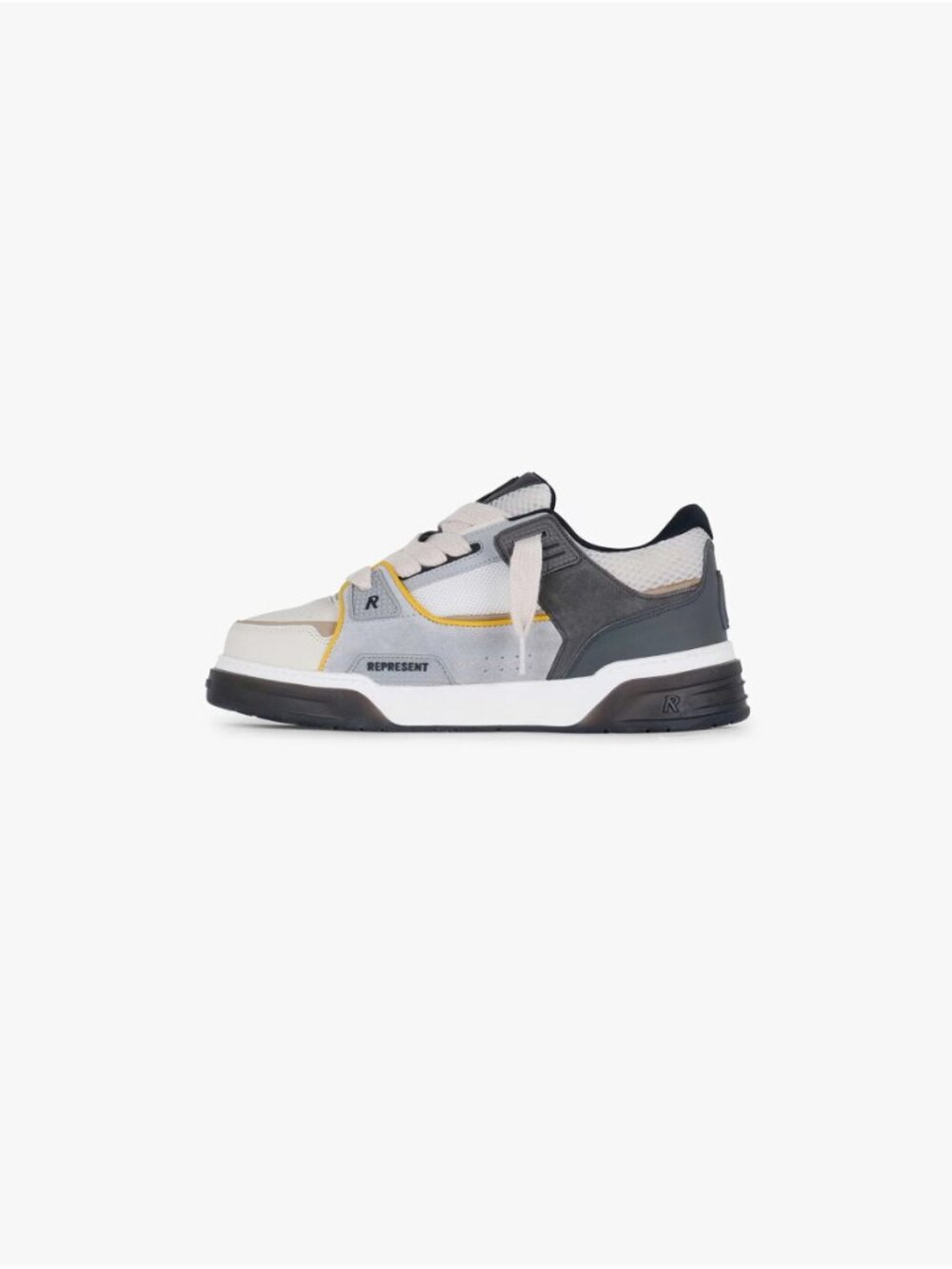 $ 315- Represent Men's MLM91184-2534 Studio Sneaker Suede Mix Beige Yellow- RARE